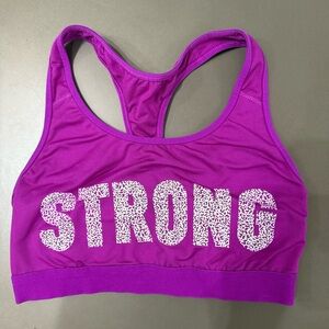 Old Navy Active Purple Sports Bra with Racerback Design - Size Medium